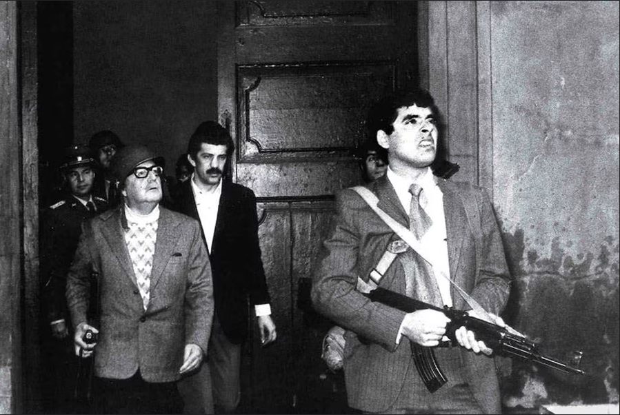 Сантьяго, Чили, Сальвадор Альенде Salvador Allende в 1973 году, gettyimages.es